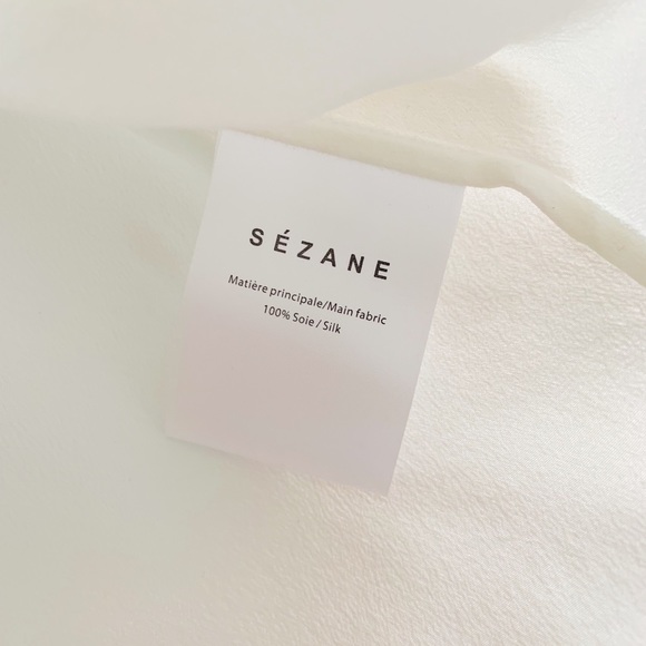 SOLD Sézane Paloma Silk Top - Picture 4 of 6